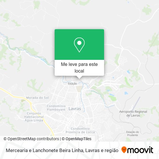 Mercearia e Lanchonete Beira Linha mapa