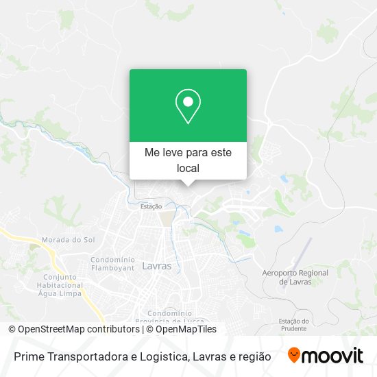 Prime Transportadora e Logistica mapa