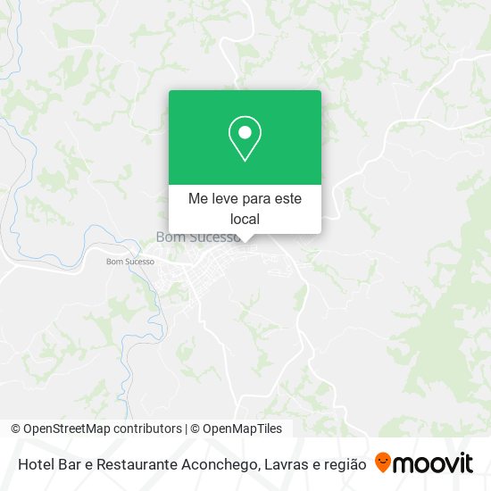 Hotel Bar e Restaurante Aconchego mapa