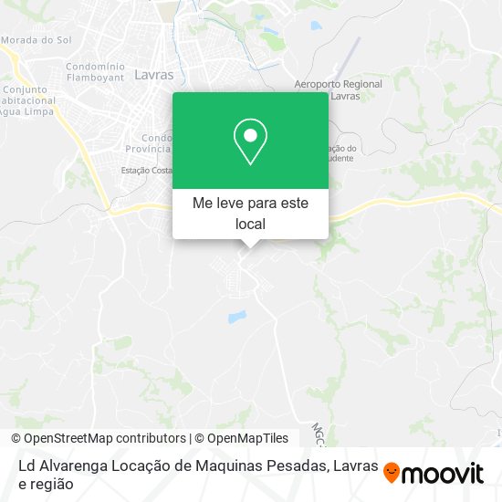 Ld Alvarenga Locação de Maquinas Pesadas mapa