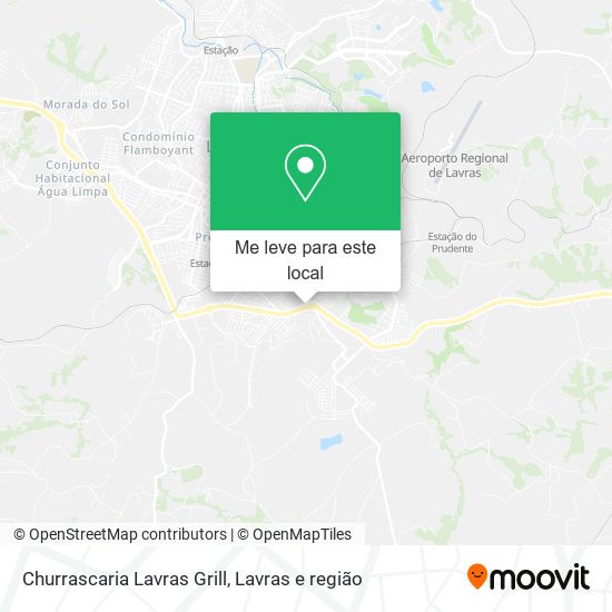 Churrascaria Lavras Grill mapa