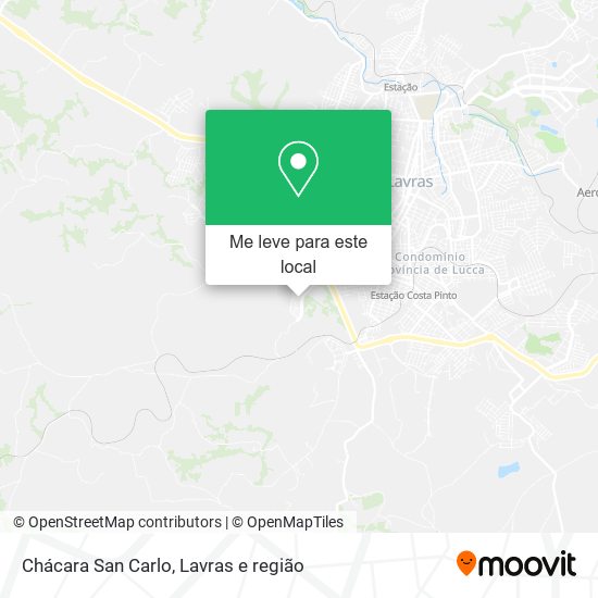 Chácara San Carlo mapa