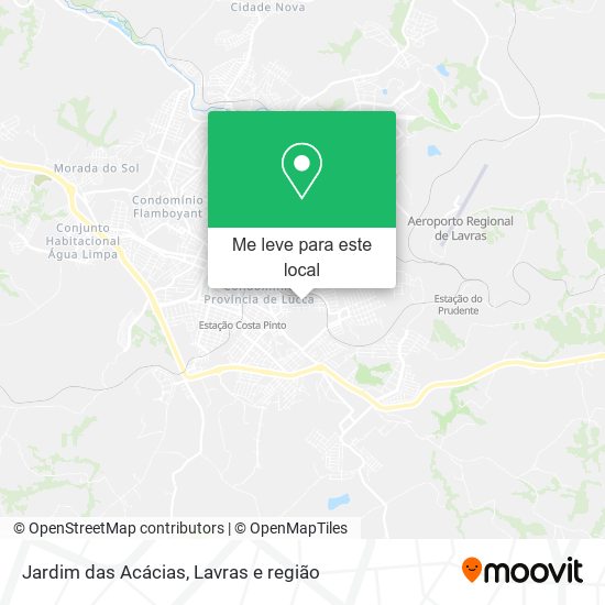 Jardim das Acácias mapa