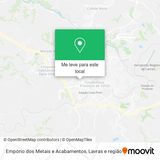 Empório dos Metais e Acabamentos mapa