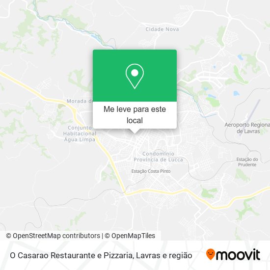 O Casarao Restaurante e Pizzaria mapa