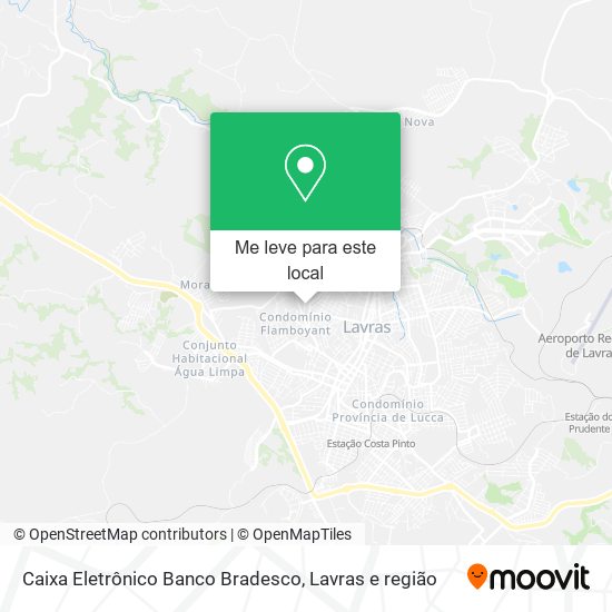 Caixa Eletrônico Banco Bradesco mapa