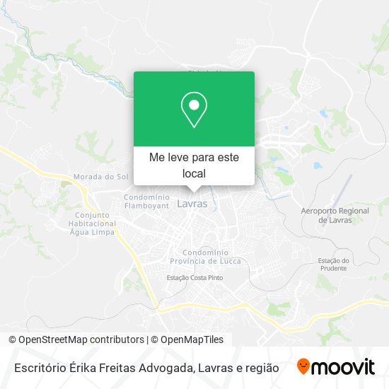Escritório Érika Freitas Advogada mapa