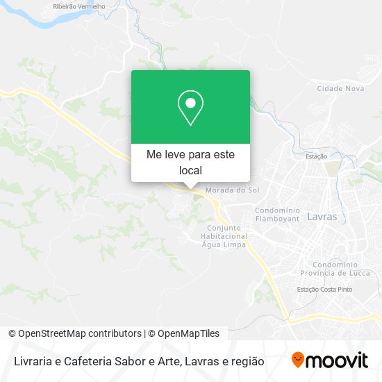 Livraria e Cafeteria Sabor e Arte mapa