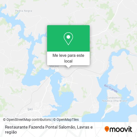 Restaurante Fazenda Pontal Salomão mapa