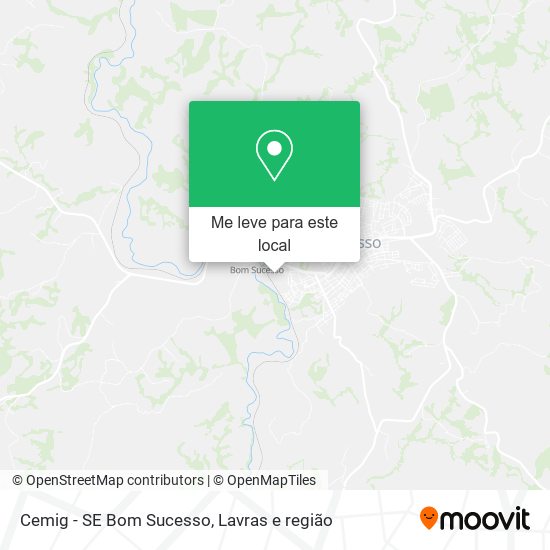 Cemig - SE Bom Sucesso mapa