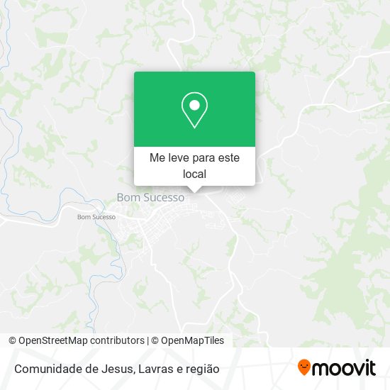 Comunidade de Jesus mapa