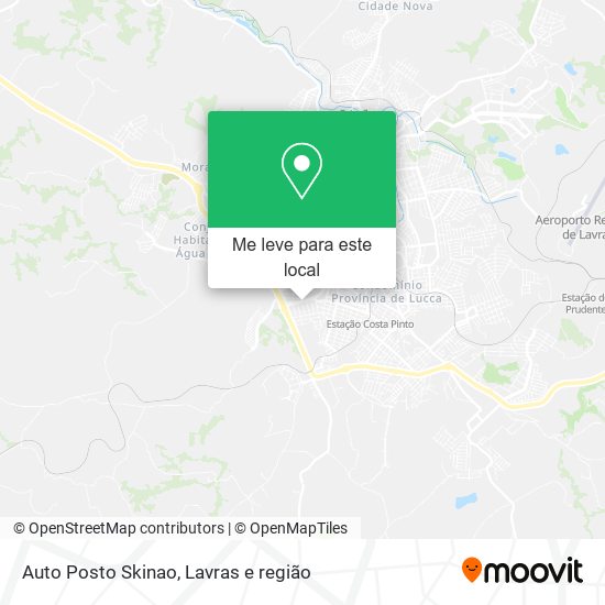 Auto Posto Skinao mapa