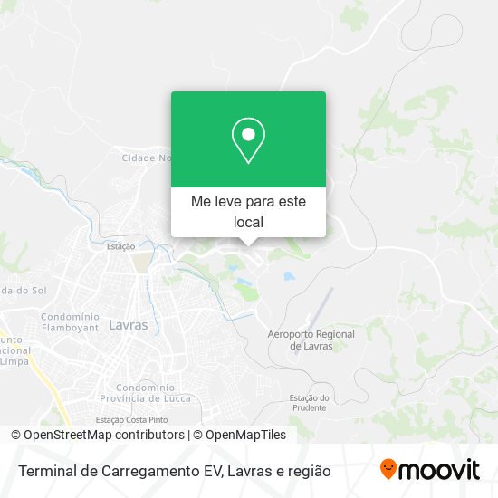 Terminal de Carregamento EV mapa