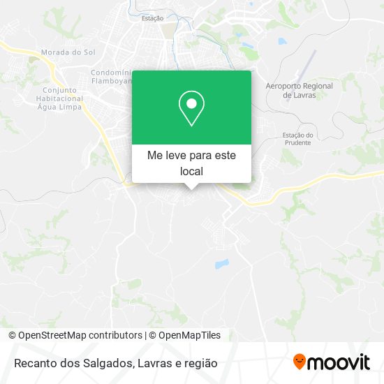 Recanto dos Salgados mapa