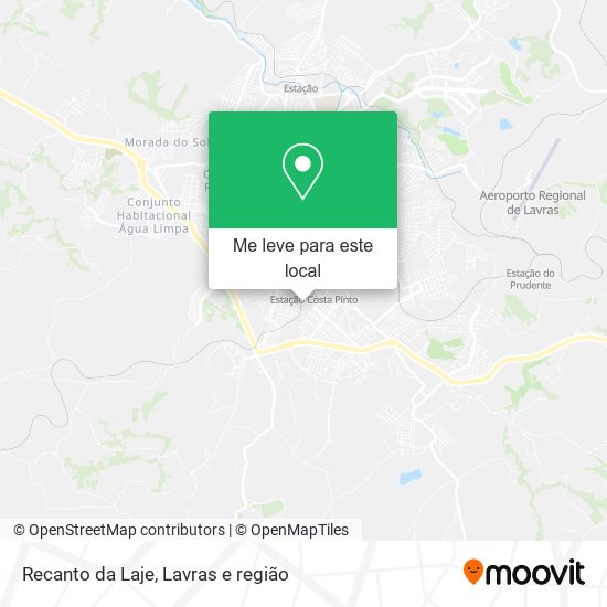 Recanto da Laje mapa