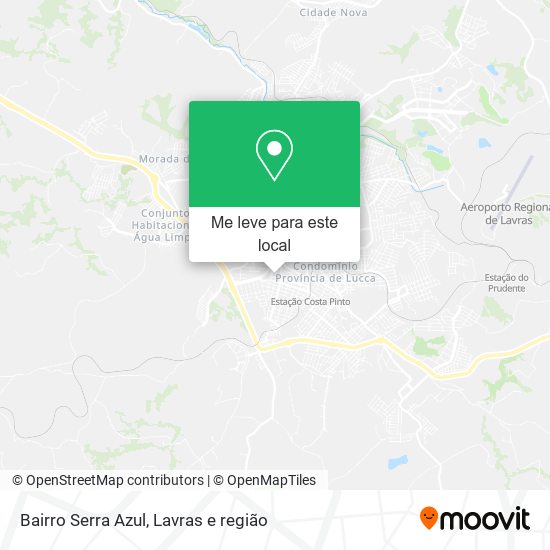 Bairro Serra Azul mapa