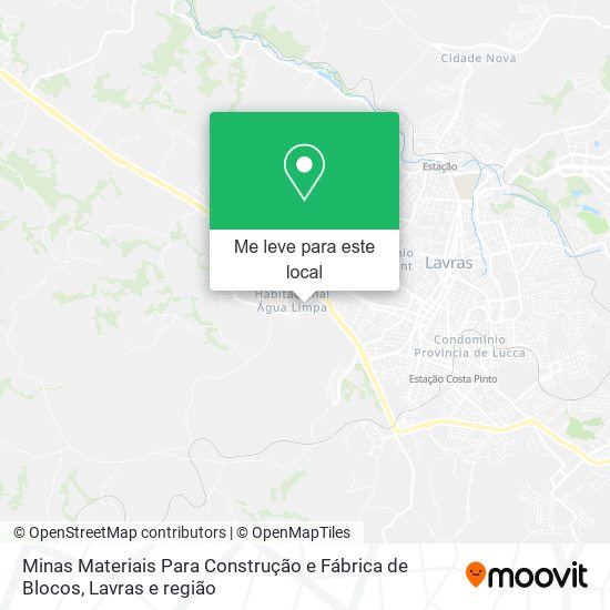 Minas Materiais Para Construção e Fábrica de Blocos mapa