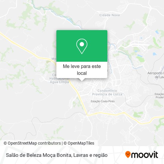 Salão de Beleza Moça Bonita mapa