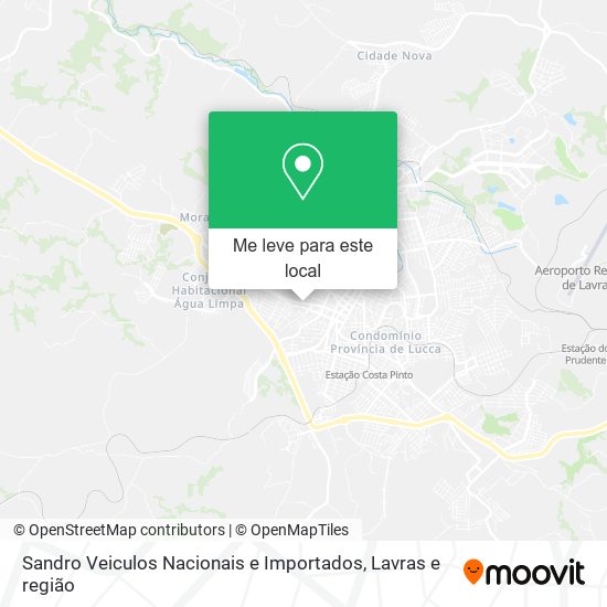 Sandro Veiculos Nacionais e Importados mapa