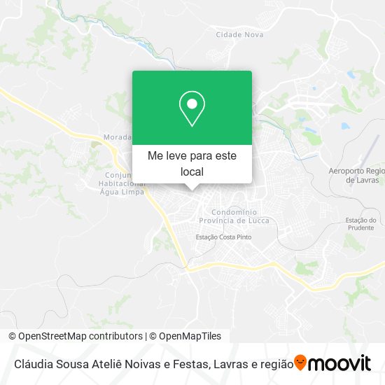 Cláudia Sousa Ateliê Noivas e Festas mapa