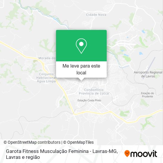 Garota Fitness Musculação Feminina - Lavras-MG mapa