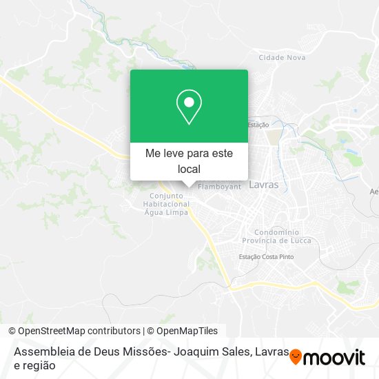 Assembleia de Deus Missões- Joaquim Sales mapa