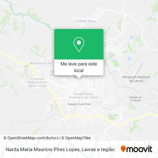 Narda Maria Maurício Pires Lopes mapa