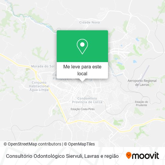 Consultório Odontológico Siervuli mapa