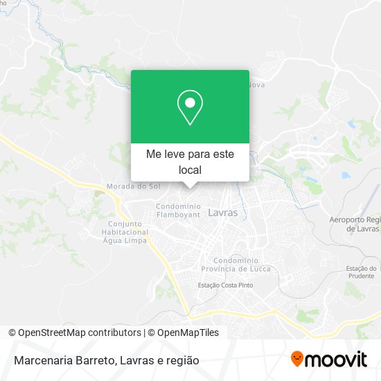 Marcenaria Barreto mapa