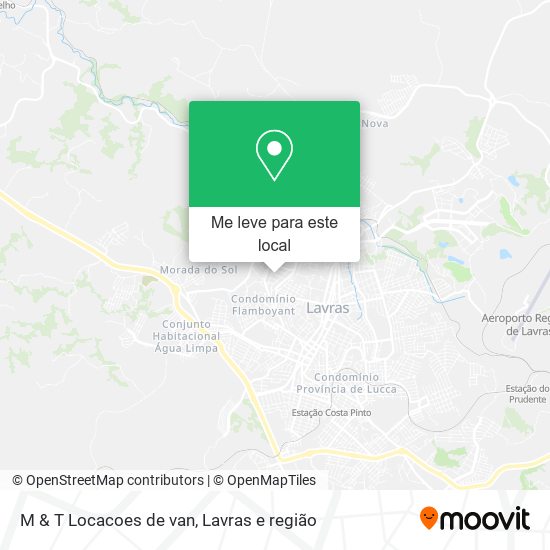 M & T Locacoes de van mapa