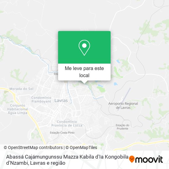 Abassá Cajámungunssu Mazza Kabila d'Ia Kongobila d'Nzambi mapa