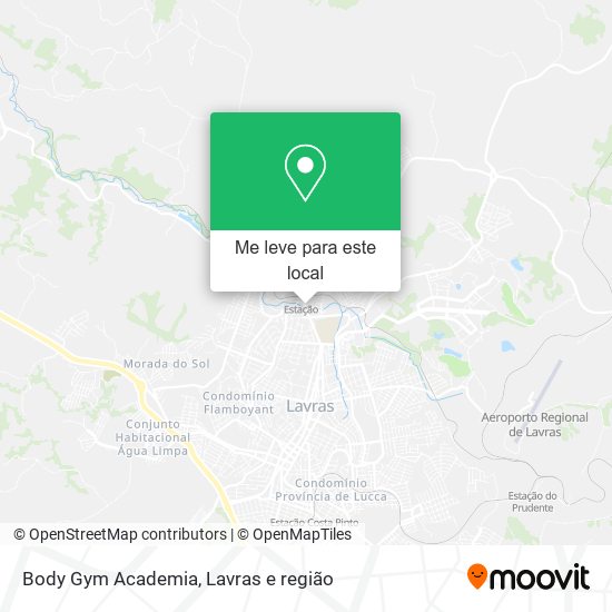 Body Gym Academia mapa