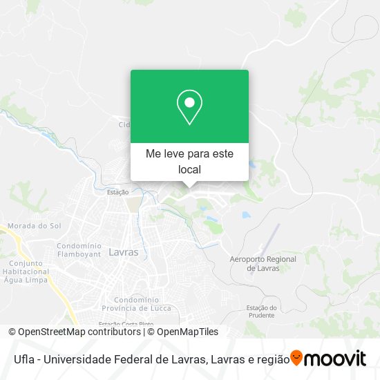 Ufla - Universidade Federal de Lavras mapa