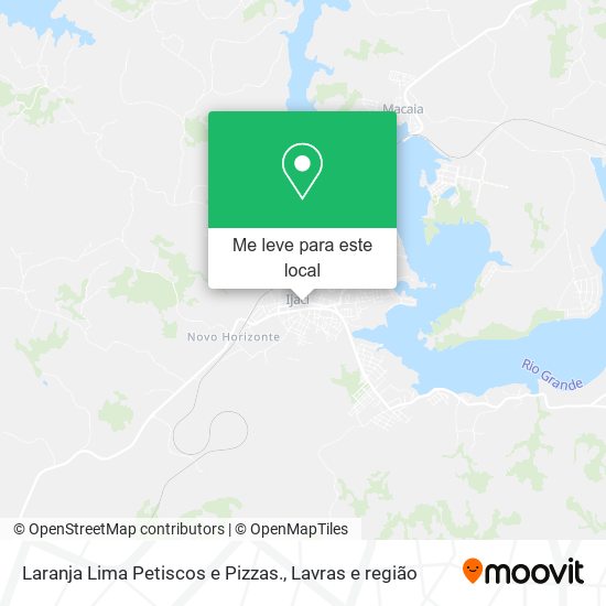 Laranja Lima Petiscos e Pizzas. mapa