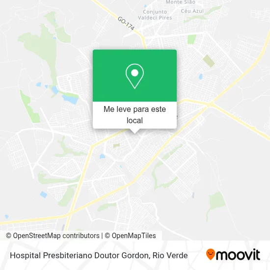 Hospital Presbiteriano Doutor Gordon mapa