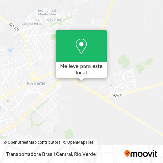 Transportadora Brasil Central mapa