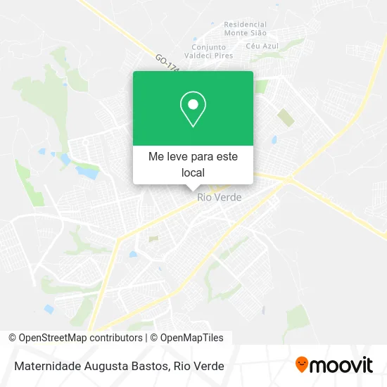 Maternidade Augusta Bastos mapa
