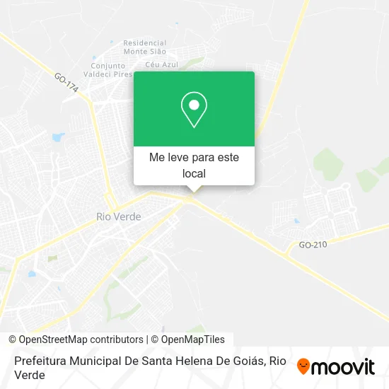 Prefeitura Municipal De Santa Helena De Goiás mapa