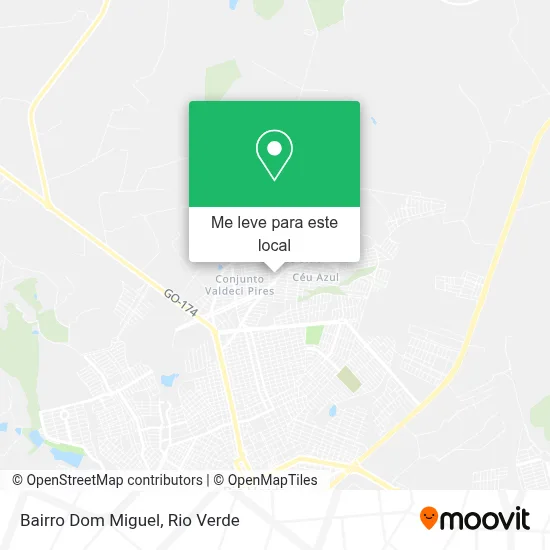 Bairro Dom Miguel mapa