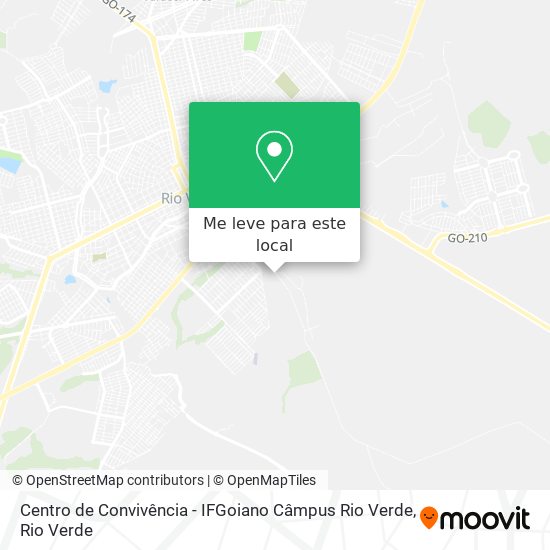 Centro de Convivência - IFGoiano Câmpus Rio Verde mapa