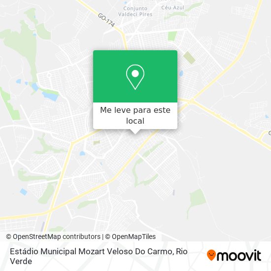Estádio Municipal Mozart Veloso Do Carmo mapa