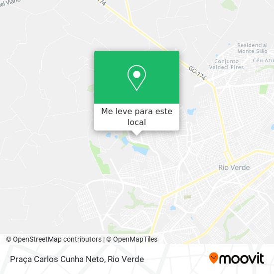 Praça Carlos Cunha Neto mapa