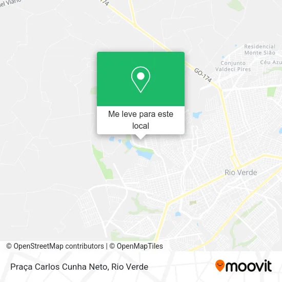 Praça Carlos Cunha Neto mapa