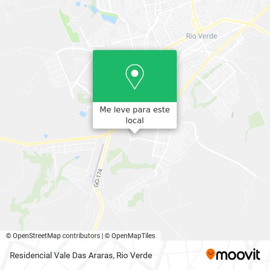 Residencial Vale Das Araras mapa