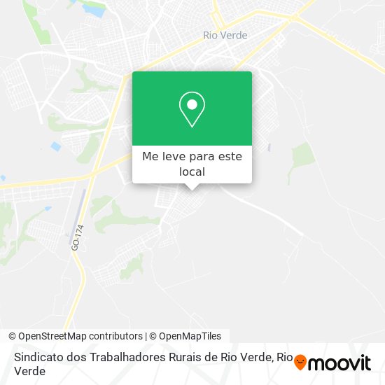 Sindicato dos Trabalhadores Rurais de Rio Verde mapa