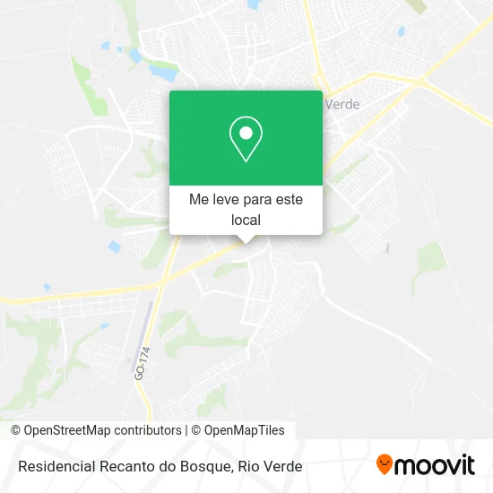 Residencial Recanto do Bosque mapa