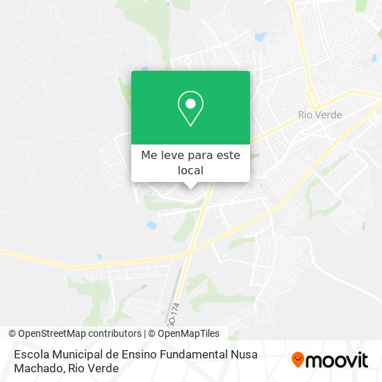 Escola Municipal de Ensino Fundamental Nusa Machado mapa