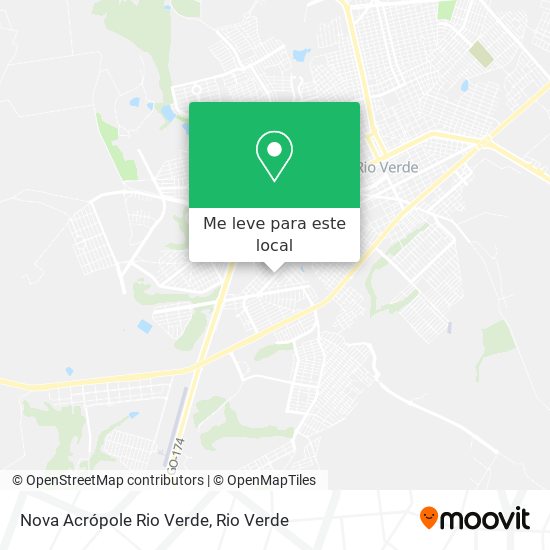 Nova Acrópole Rio Verde mapa