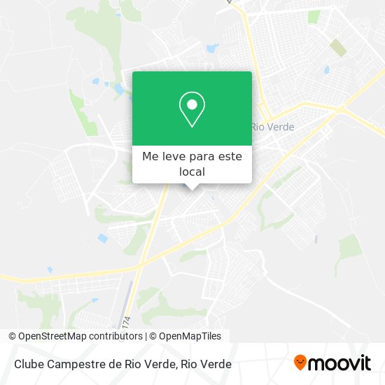 Clube Campestre de Rio Verde mapa