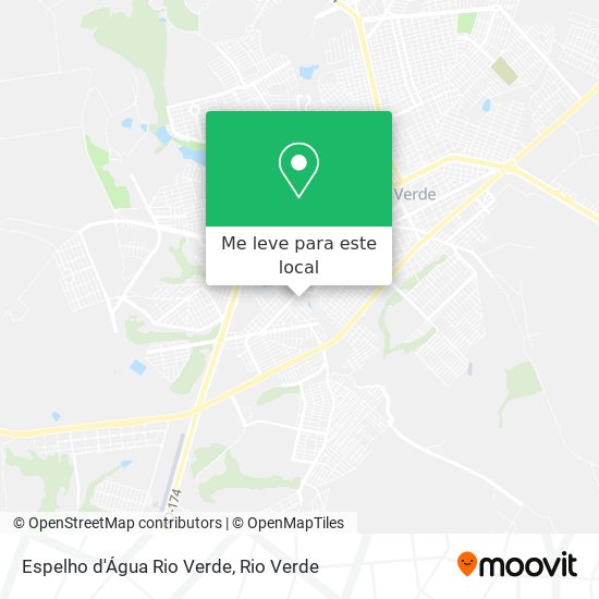 Espelho d'Água Rio Verde mapa